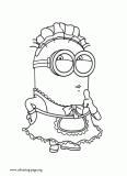 Minion Phil coloring page