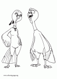Reggie and Jenny coloring page