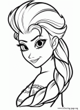 Elsa, the Snow Queen coloring page