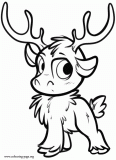 Sven as a cub coloring page
