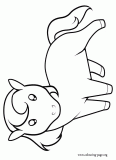 A cute little horse coloring page