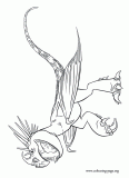 Stormfly, the Astrid's dragon coloring page