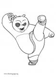 Panda Po coloring page
