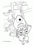 Archie, Mike and Sulley coloring page