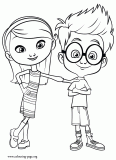 Sherman and Penny coloring page