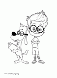 The friends - Mr. Peabody and Sherman coloring page