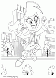 Lena coloring page