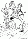 Winnie the Pooh and Friends coloring page