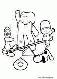 Pocoyo Coloring Pages