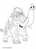 Girelephant coloring page