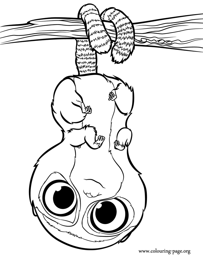 The Bear Pear coloring page