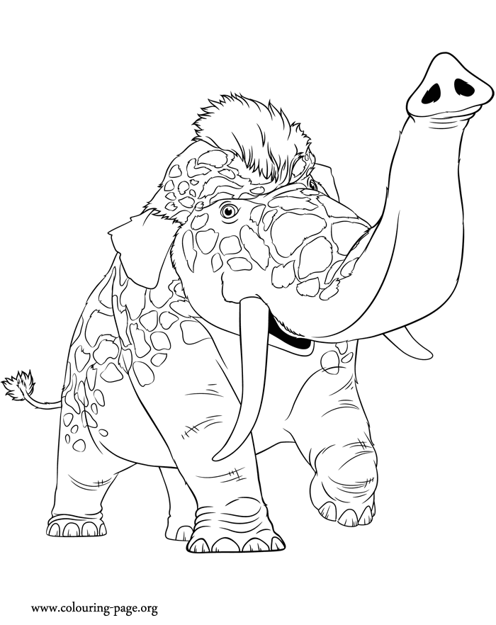 Girelephant coloring page