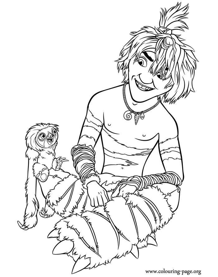 Guy coloring page