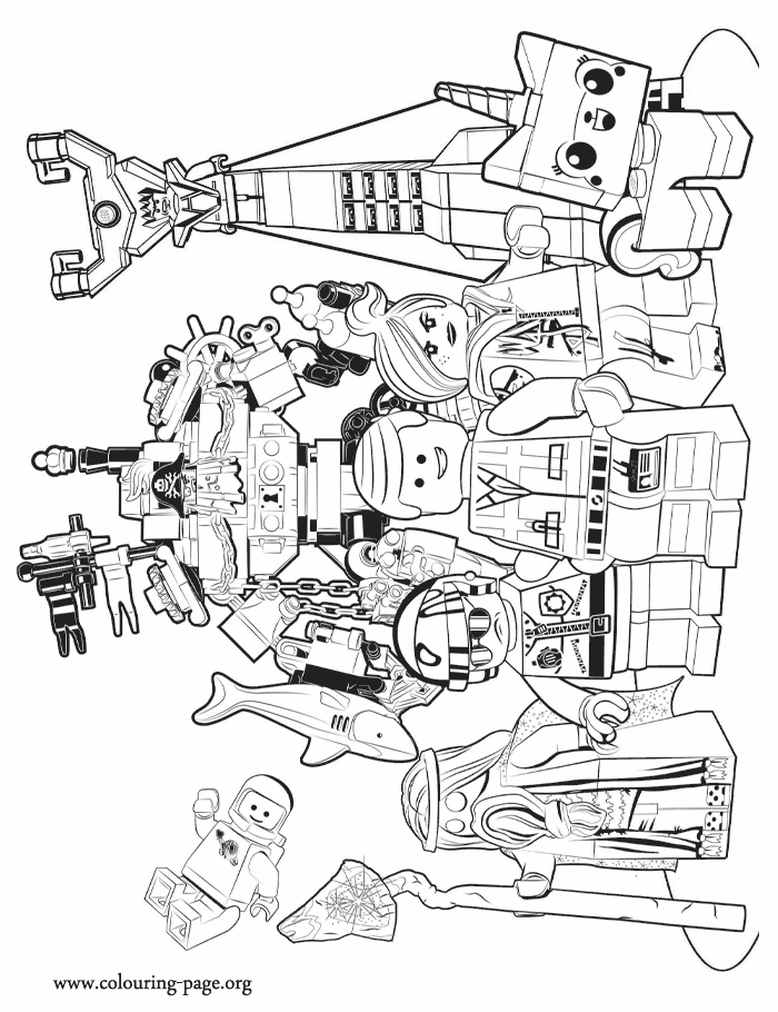 the lego movie Colouring Pages