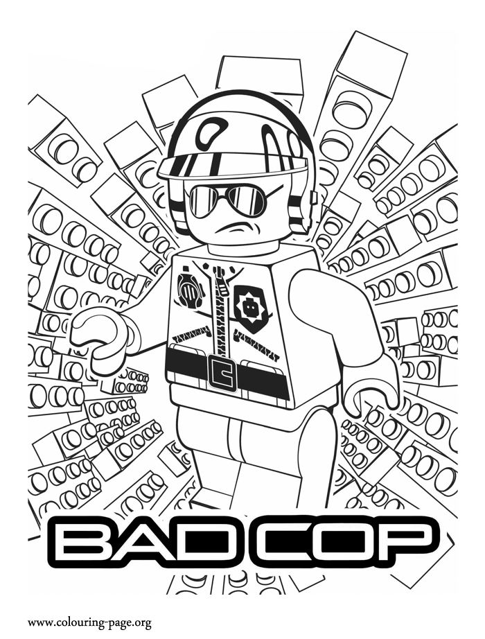 The Lego Movie - Bad Cop coloring page