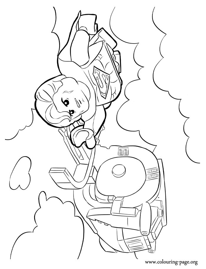 Superman flying coloring page Superman flying coloring page
