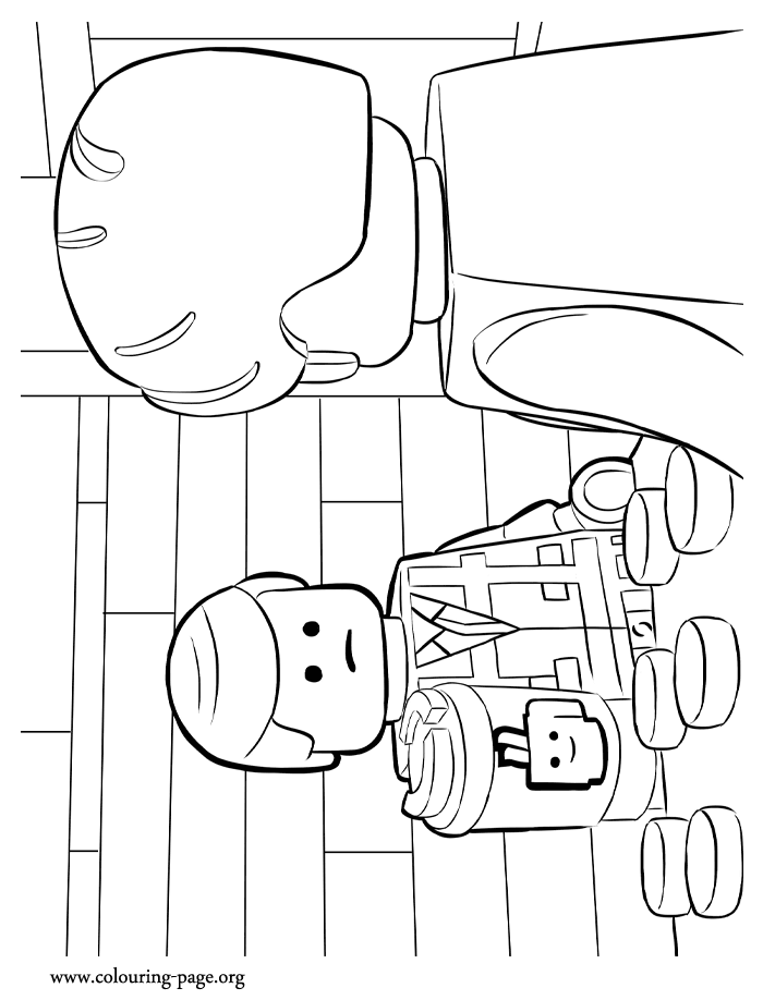 Emmet and Larry the Barista coloring page Emmet and Larry the Barista coloring page