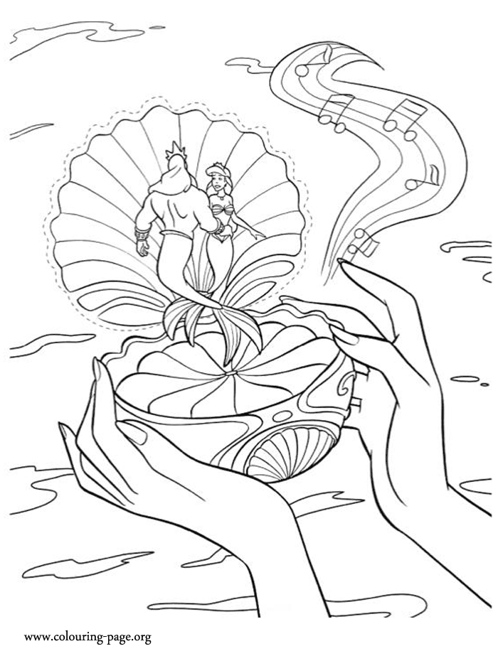 queen mermaid coloring pages - photo #5