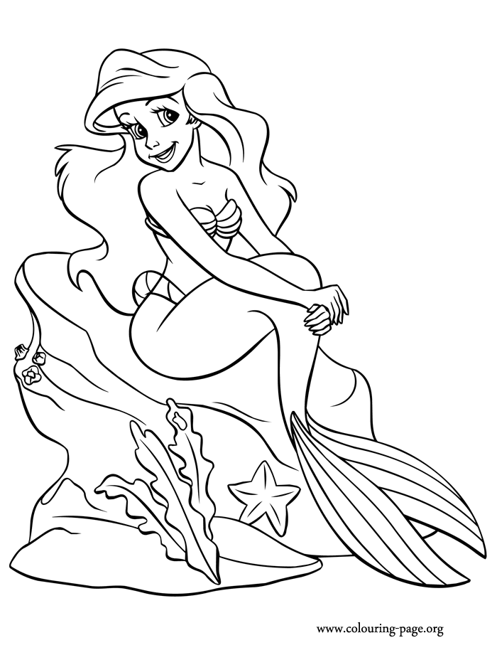 Ariel - The Little Mermaid coloring page