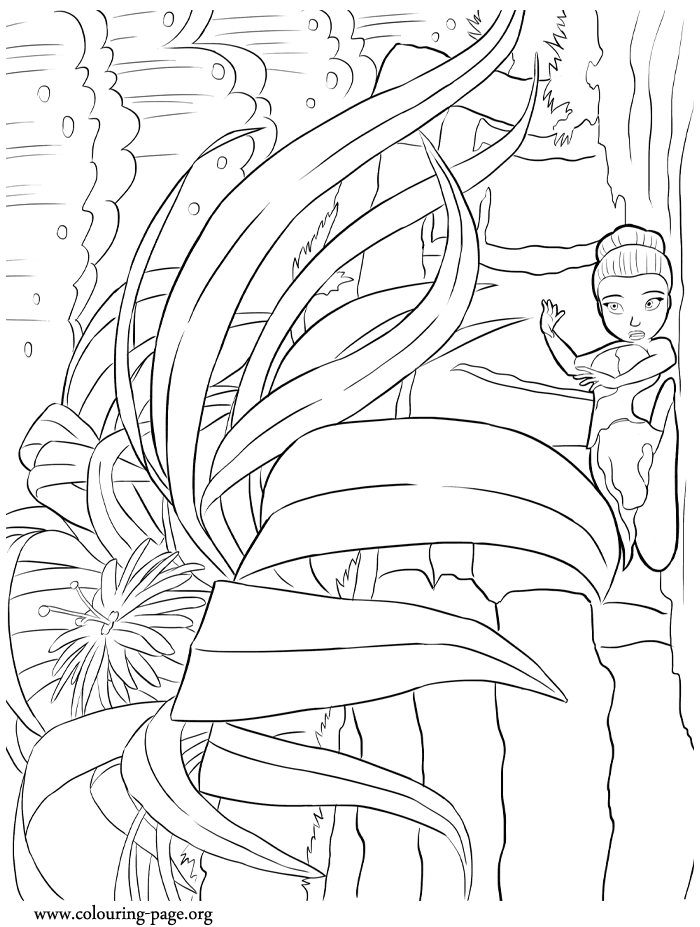 Iridessa falling from a flower coloring page Iridessa falling from a flower coloring page