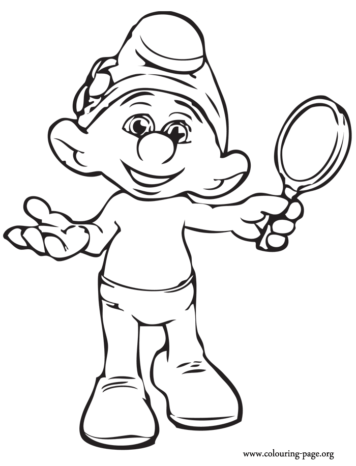 The Smurfs - Meet Vanity Smurf coloring page