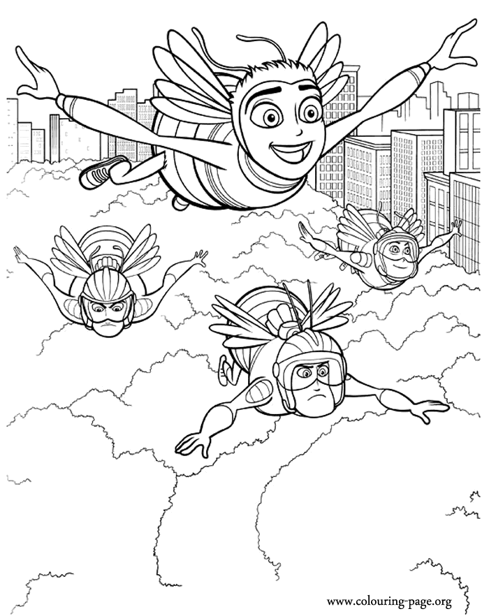 Barry and the Pollen Jocks coloring page