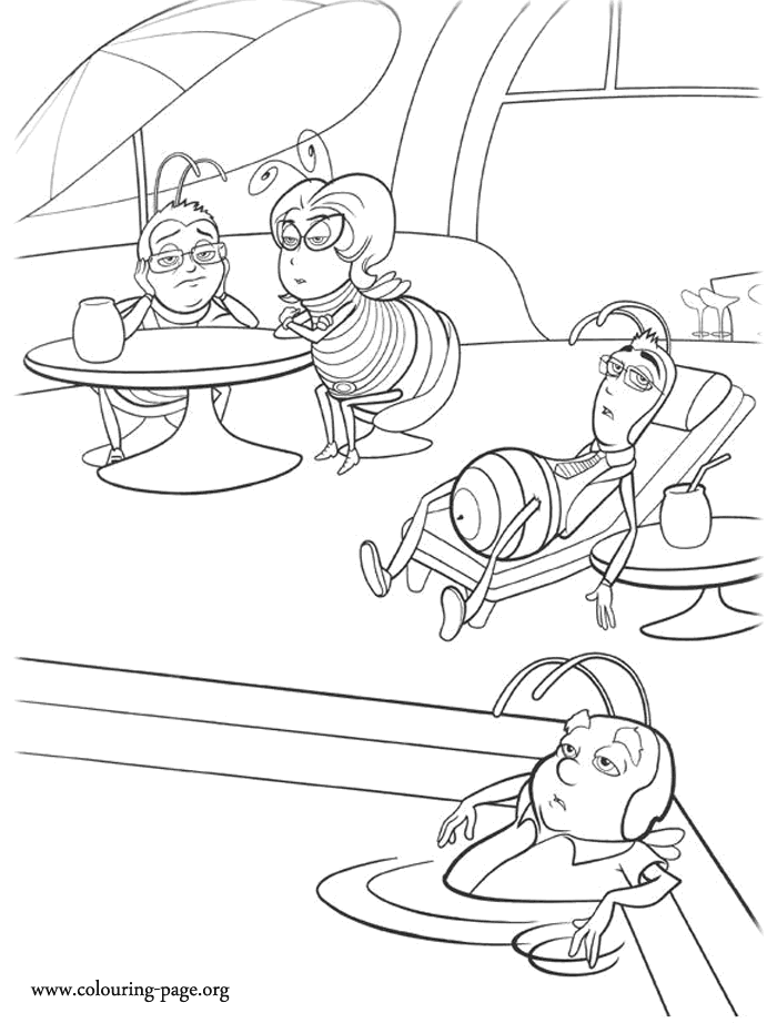 Janet, Martin and Adam Flayman coloring page