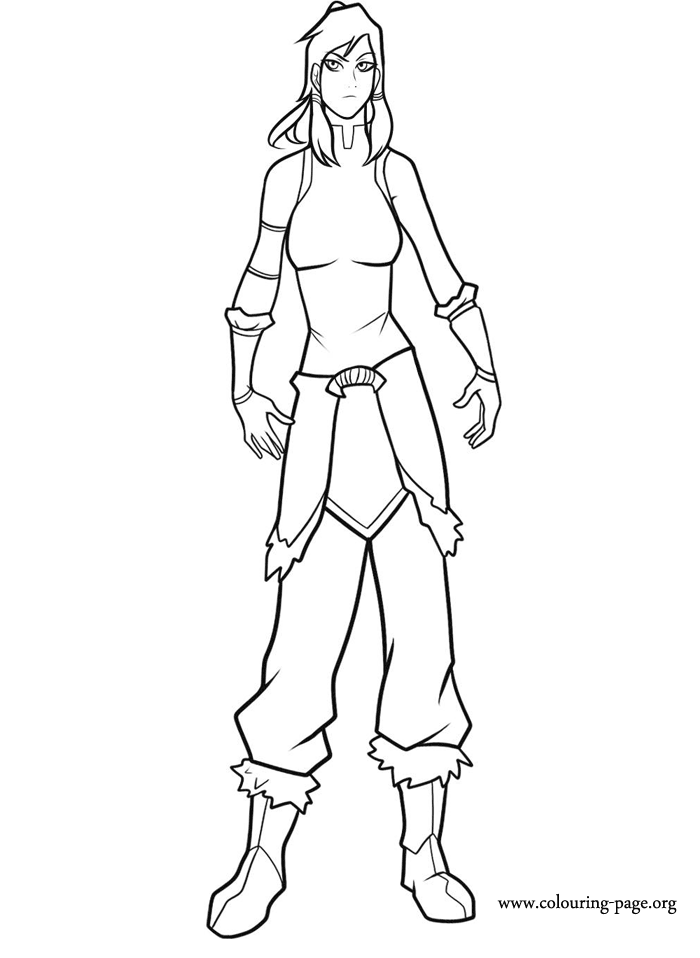 Avatar Korra coloring page