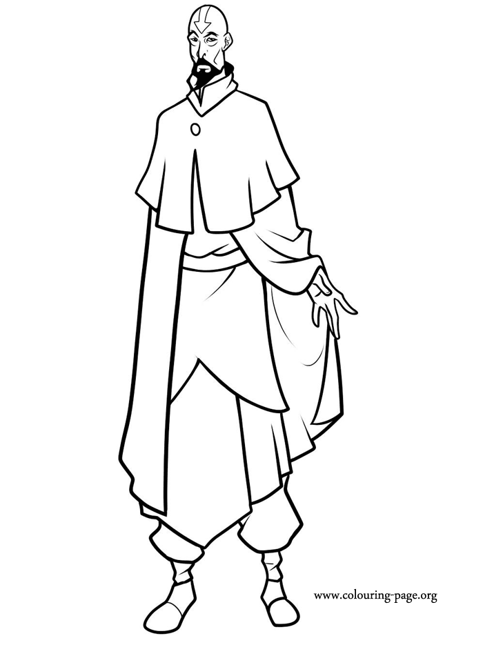 Tenzin coloring page