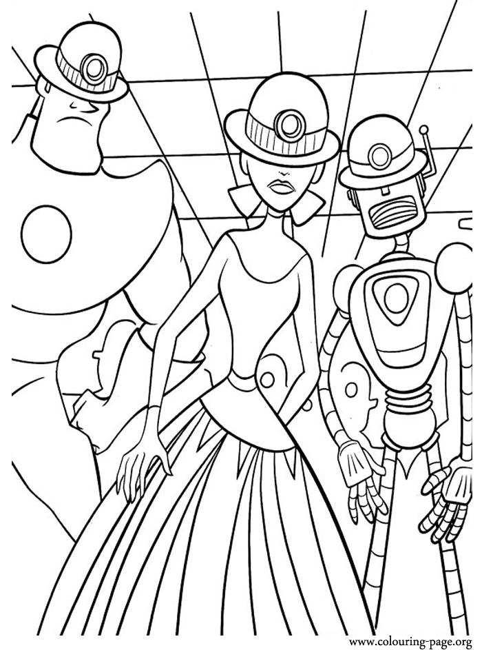 Art Framagucci and Carl controlled by Mini-Doris coloring page