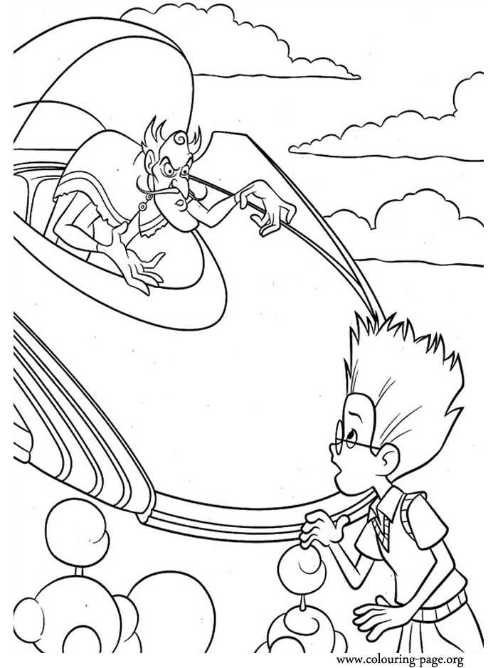 Bowler Hat Guy and Lewis coloring page