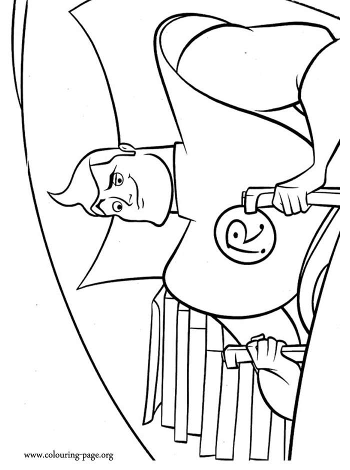 Art Framagucci delivering pizza coloring page