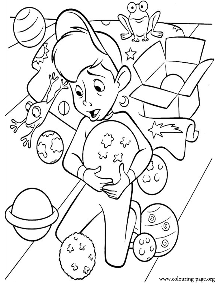 Mess at the Science fair coloring page
