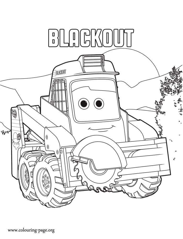 Blackout, a Smokejumpers member coloring page