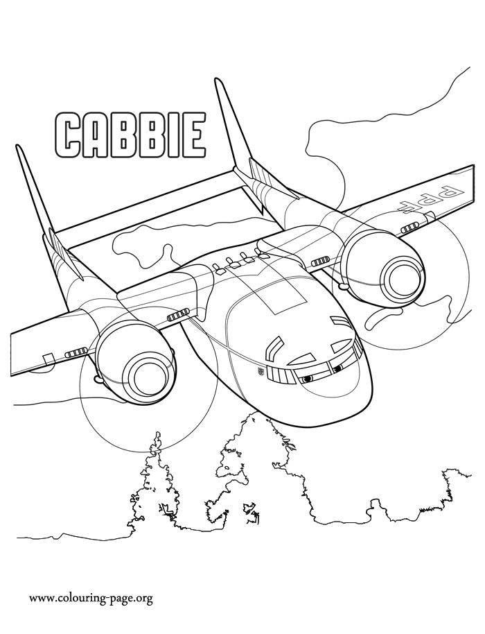 Cabbie coloring page