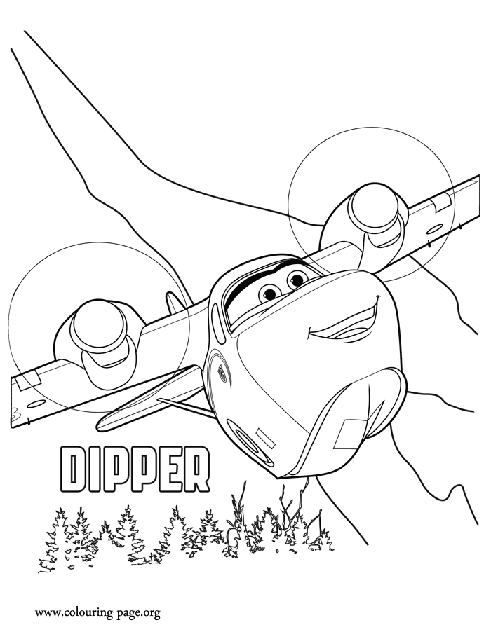 Dipper, a member of The Smokejumpers coloring page