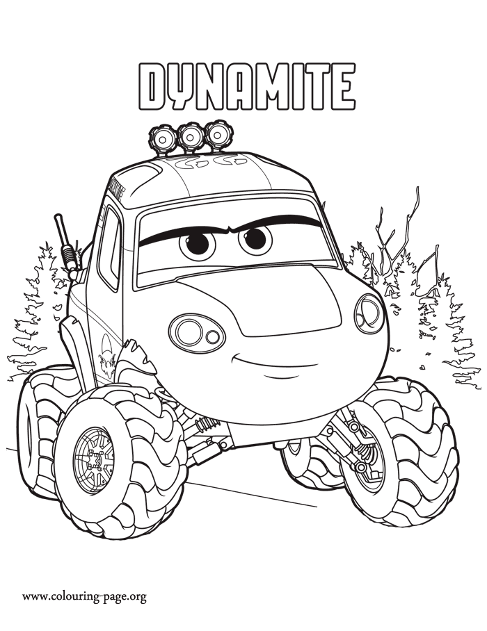 Dynamite coloring page