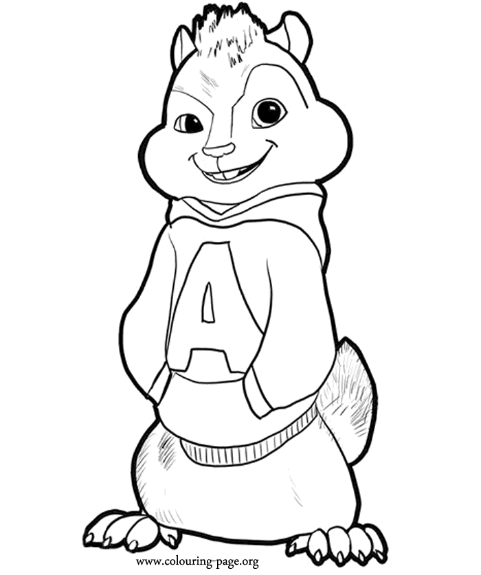 Alvin Seville coloring page