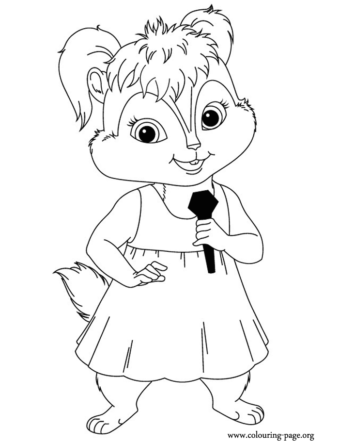 Eleanor singing coloring page