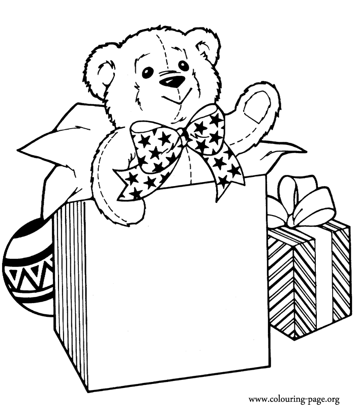 Cute Teddy Bear coloring page