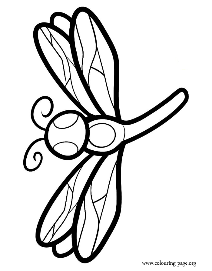 A butterfly with beautiful wings coloring page