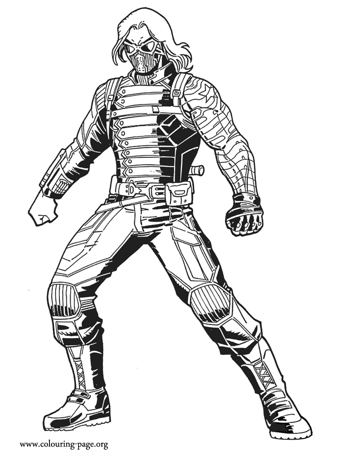 The Winter Soldier coloring page