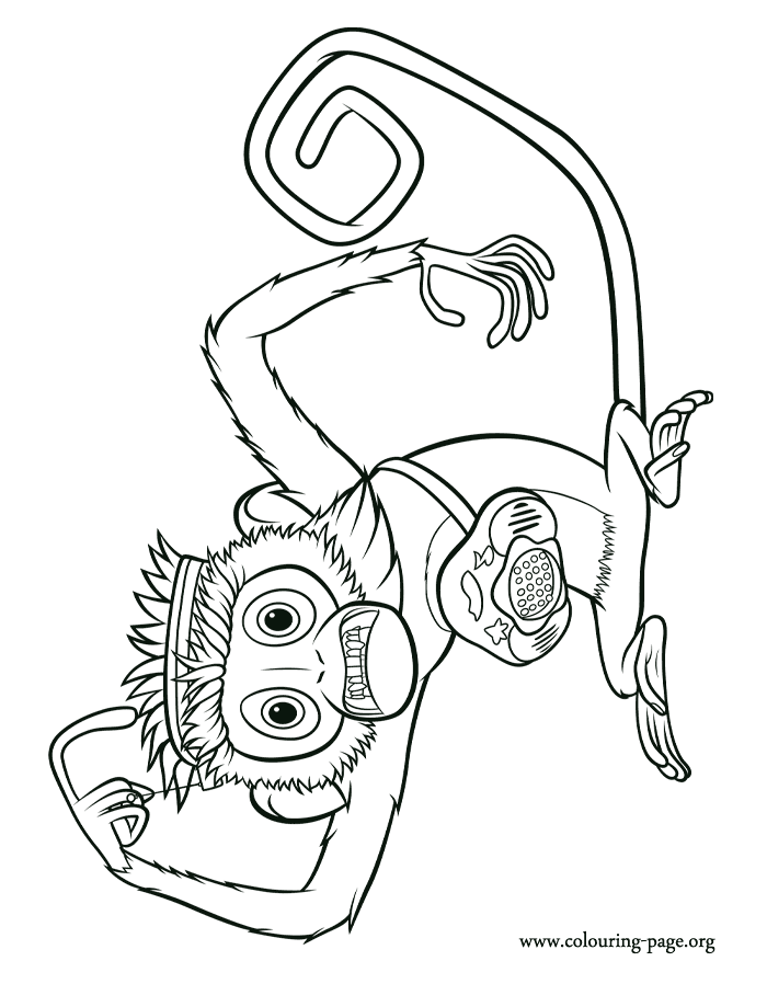 Steve, the Flint's lab assistant coloring page