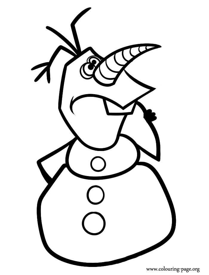 Olaf coloring page