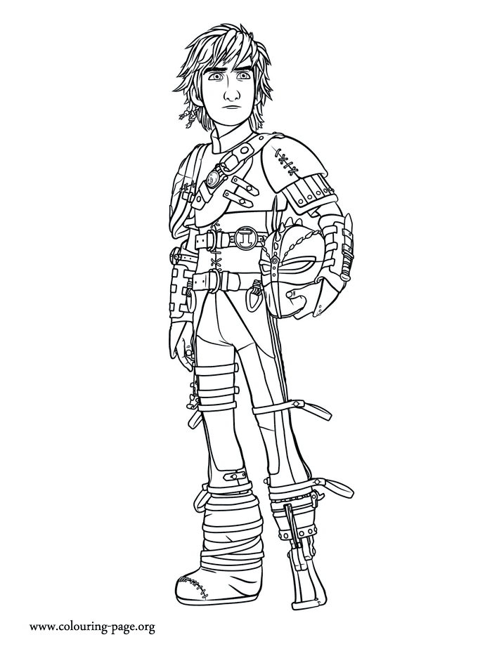 How to Train Your Dragon 2 - Older Hiccup coloring page