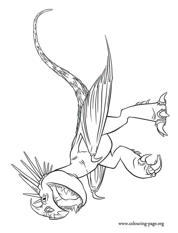 Stormfly, the Astrid's dragon coloring sheet