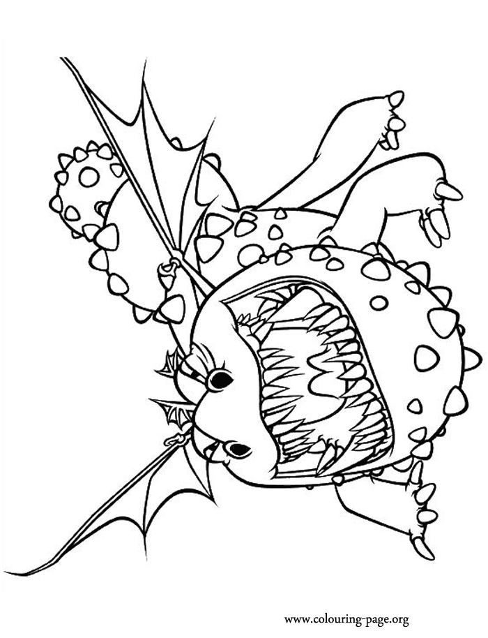 Gronckle coloring page