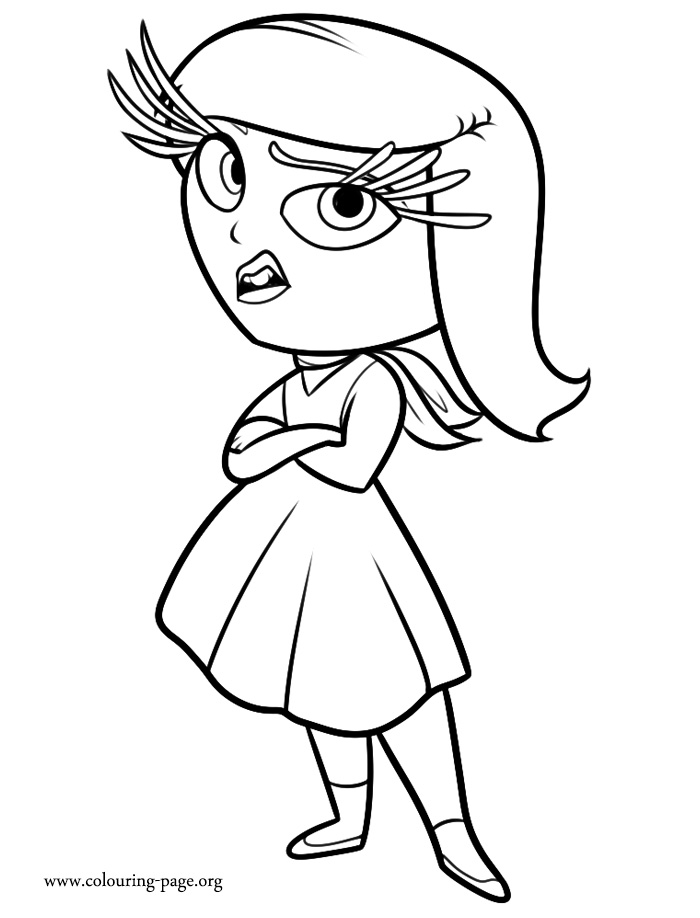 Disgust coloring page