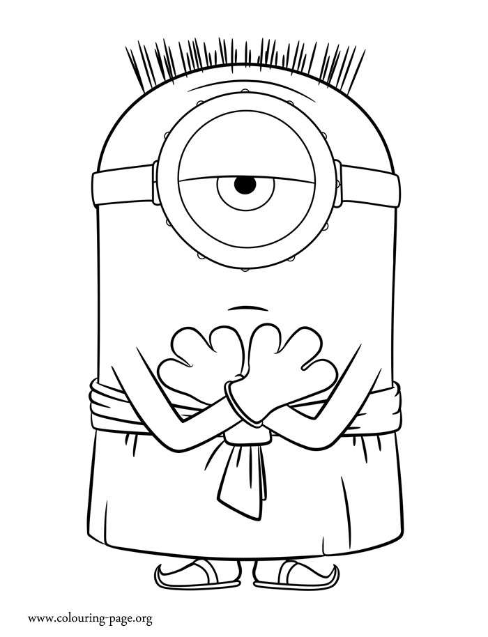 Egyptian Minion coloring page