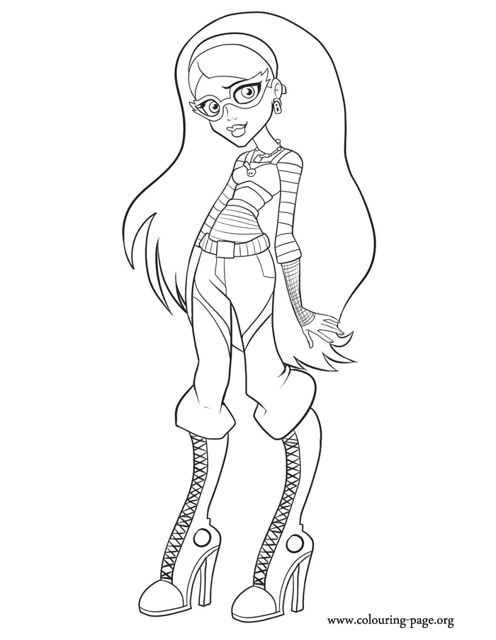 Ghoulia Yelps coloring page